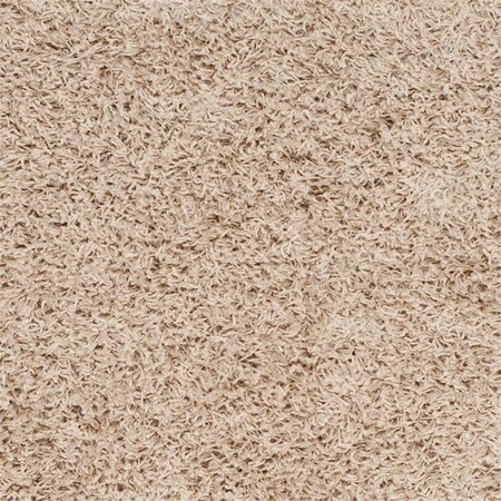 Safavieh 6 ft. 7 in. x 6 ft. 7 in. SGA-Athens Shag Square Machine Made Rug Beige SGAS119G-7SQ